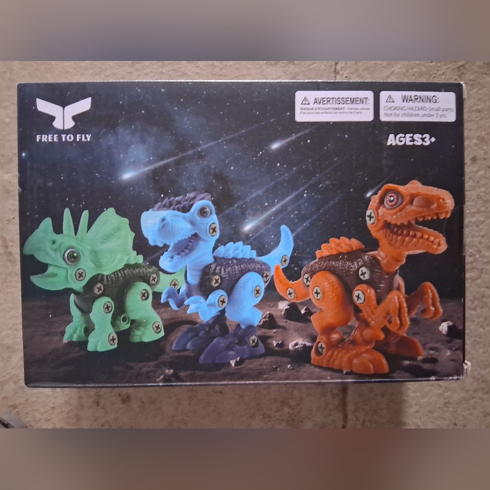 Dinosaur Building Set - Green, Blue, and Orange